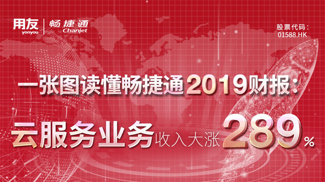 畅捷通发布2019年报：云服务业务收入增长289%